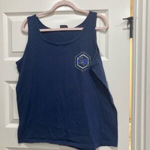 Y2K Gecko Men's Blue Tank Top